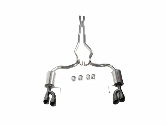 2018-2026 Roush Mustang GT Black-Tip Cat-Back Exhaust  rsh422093-BLK