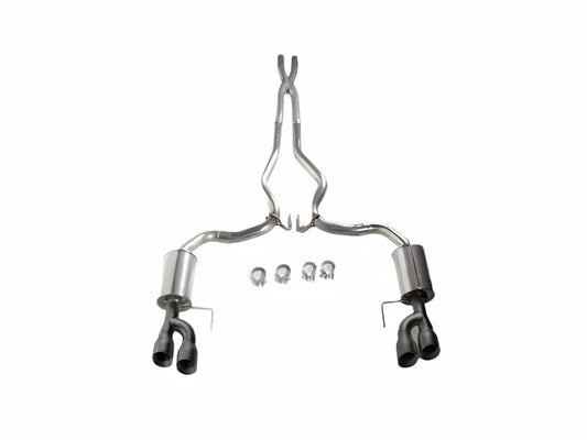 2018-2026 Roush Mustang GT Black-Tip Cat-Back Exhaust  rsh422093-BLK