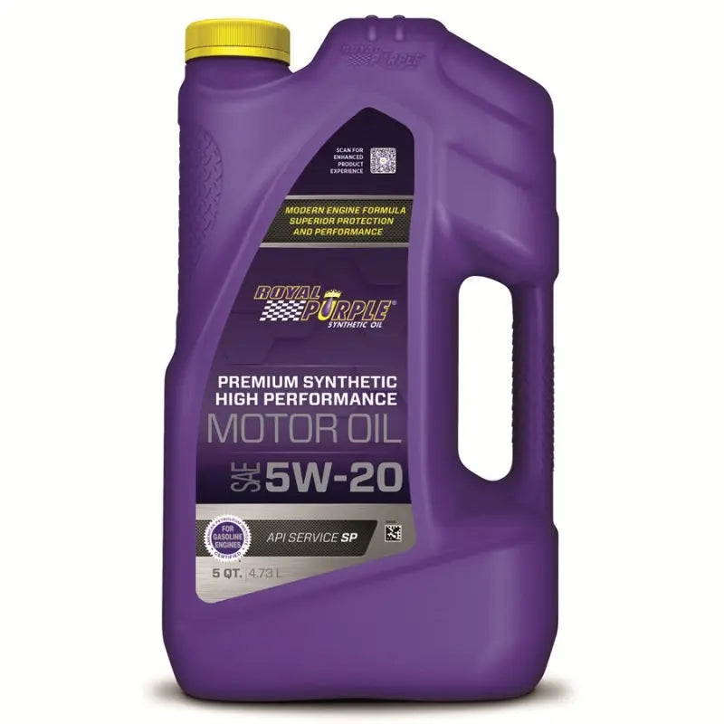Royal Purple High Performance Synthetic Motor Oil 5W-20, 3 x 5-quart case, part number 53520