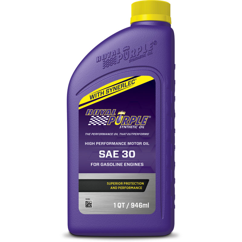 Royal Purple High Performance Synthetic Motor Oil SAE 30, 6 x 1-quart case, part number 06030
