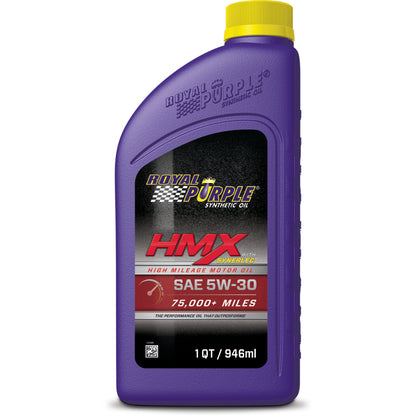 Royal Purple HMX High Mileage Synthetic Motor Oil 5W-30, 6 x 1-quart case, part number 11745