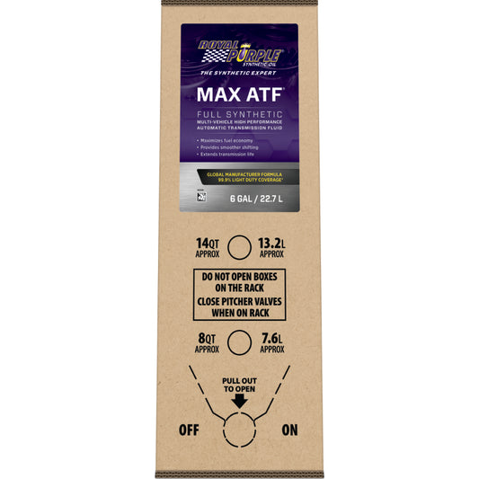 Royal Purple Max ATF Full Synthetic Automatic Transmission Fluid, 6-gallon bag-in-box, part number 61320