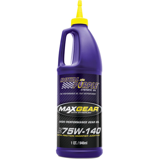 Royal Purple Max Gear Full Synthetic High Performance Gear Oil 75W-140, 6 x 1-quart case, part number 06301