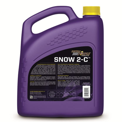 Royal Purple Snow 2-C High Performance Synthetic 2-Cycle Motor Oil, Canadian label, 3 x 1-gallon case, part number 43511