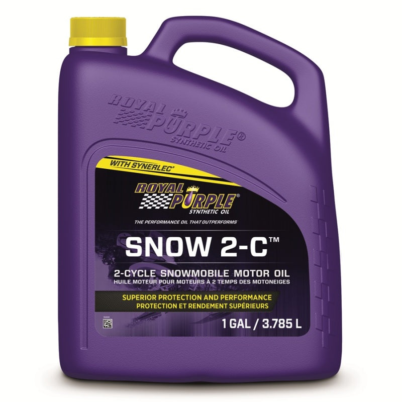 Royal Purple Snow 2-C High Performance Synthetic 2-Cycle Motor Oil, Canadian label, 3 x 1-gallon case, part number 43511