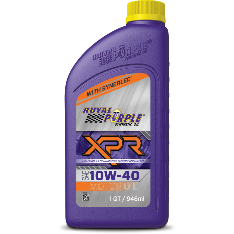 Royal Purple XPR Extreme Performance Racing Synthetic Motor Oil 10W-40, 6 x 1-quart case, part number 06041