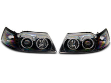 Load image into Gallery viewer, Raxiom 99-04 Ford Mustang Dual LED Halo Projector Headlights- Black Housing (Clear Lens)