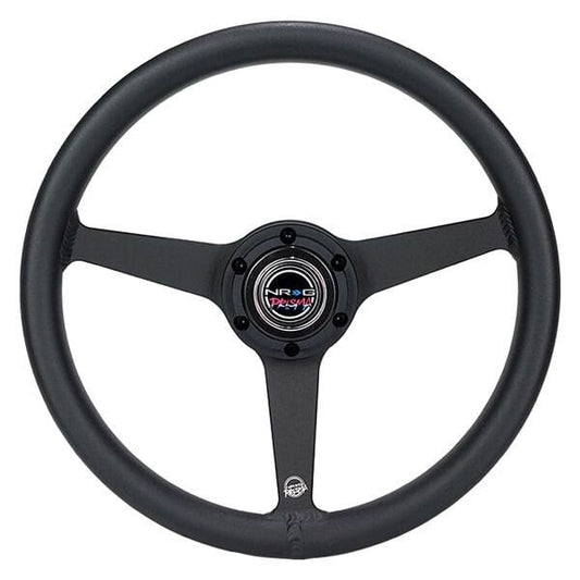 NRG Aluminum Steering Wheel 330mm - Heritage Solid Spoke - Ergonomic Grip - Anadized Black - RST-071-BK