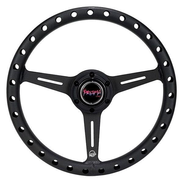 NRG Aluminum Steering Wheel 330mm - Extra Light - Ergonomic Grip - Anadized Black - RST-072-BK