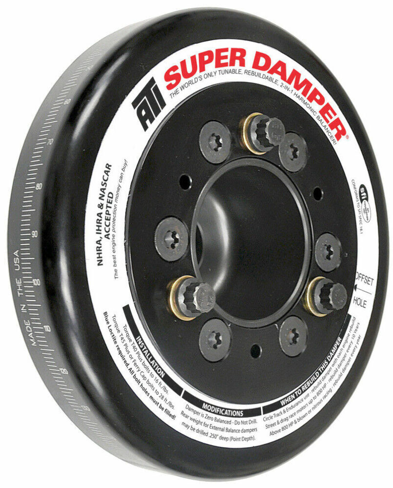 ATI Damper - 7.48in - Alum LW - 10 & 4 Grv - LS1-2-3-6 & L76 - 97-13 - Y Body & SS & G8 - 3 Ring ATI917347X
