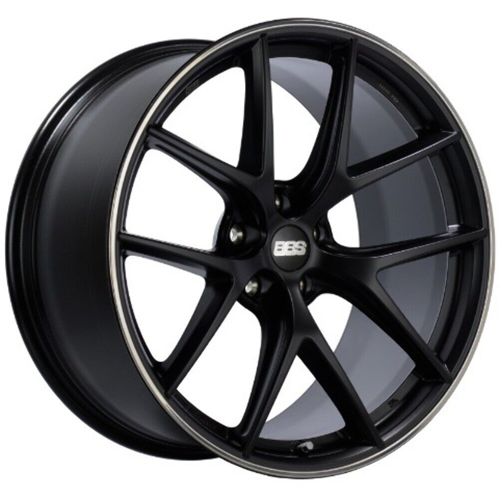 BBS CI-R 20x11.5 5x112 ET40 Satin Black Polished Rim Protector Wheel -82mm PFS/Clip Required CI0802BPO