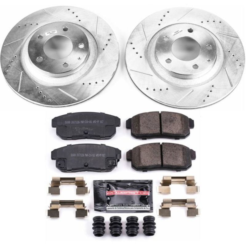 Power Stop 04-11 Mazda RX-8 Front & Rear Z17 Evolution Geomet Coated Brake Kit
