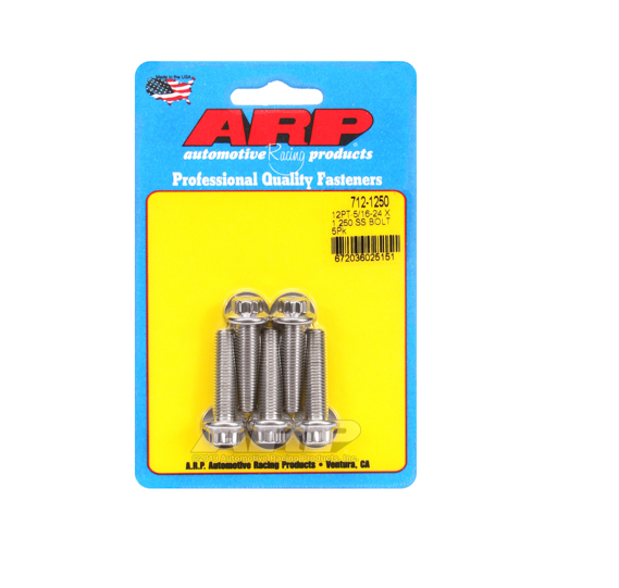 ARP 5/16in-24 x 1.250 12pt SS Bolts (5/pkg)