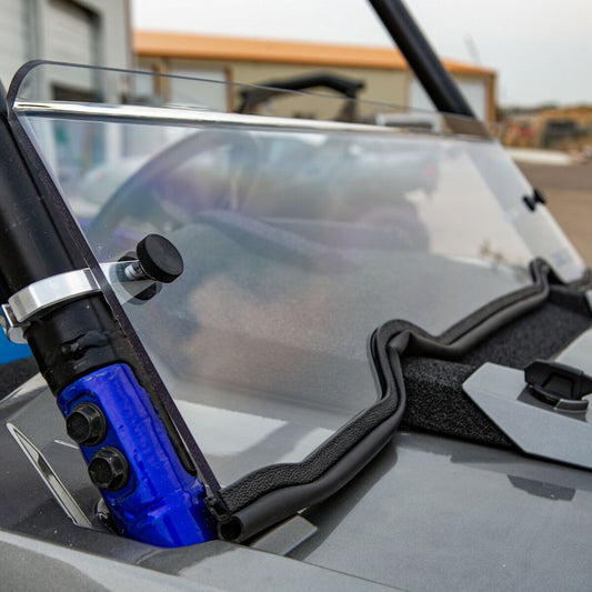 Seizmik Polaris RZR XP 1000 Scratch-Resistant Hard-Coated Polycarbonate Toolless Versa-Vent Front Windshield – 50-50496KIT