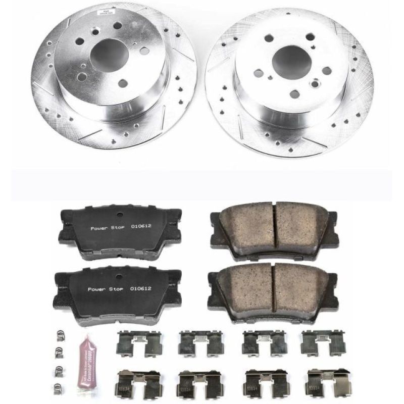 Power Stop 07-12 Lexus ES350 Front & Rear Z23 Evolution Sport Brake Kit w/Calipers