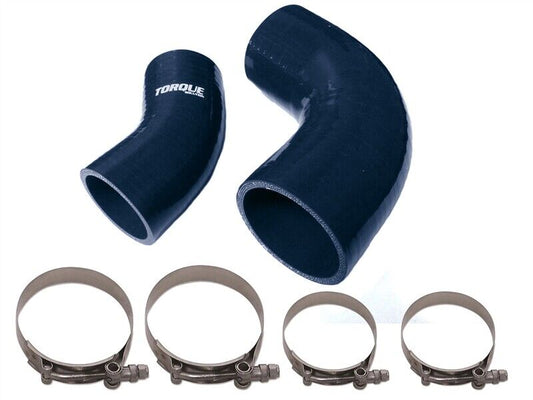 Torque Solution IC Boost Tubes (Black) for 2007-2013 Mazdaspeed 3 - TS-MS-011BK