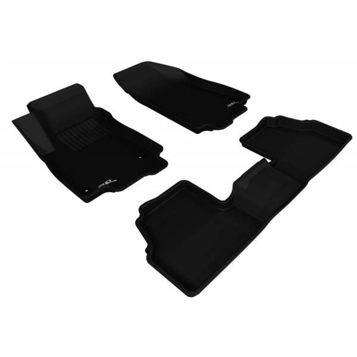 3D MAXpider L1CH06801509 2015-2020 Chevrolet Tahoe Kagu 1st & 2nd & 3rd Row Floormats - Black