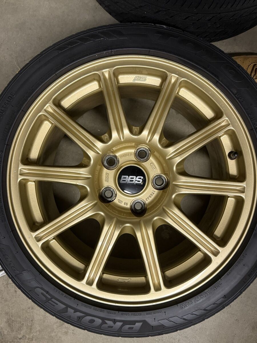 BBS RI-D 21x10.5 5x112 ET10 Diamond Gold Wheel -82mm PFS/Clip Required RI102DG