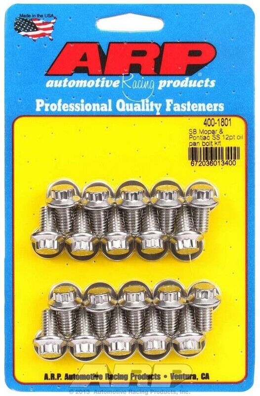 ARP SB Mopar and Pontiac SS 12pt Oil Pan Bolt Kit