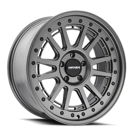 Mayhem 8305 Compass 17x9 / 5x127 BP/ -6mm Offset / 78.1mm Hub Matte Gunmetal w/Blk Bolt Wheel