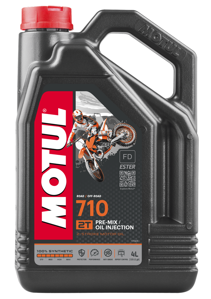 Motul 710 2T Pre-Mix / Oil Injection 2 Stroke 4X4L