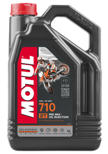 Load image into Gallery viewer, Motul 710 2T Pre-Mix / Oil Injection 2 Stroke 4X4L