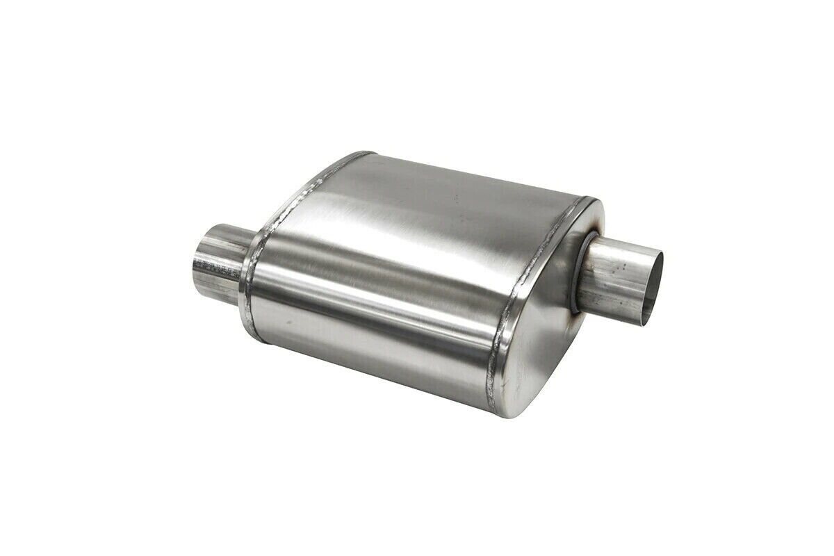 Corsa 304 Stainless Steel 2.75in Pro Series Packed Resonator (Slip Fit) (2-3DB) w/ 2 Clamps -Brushed PKM2007