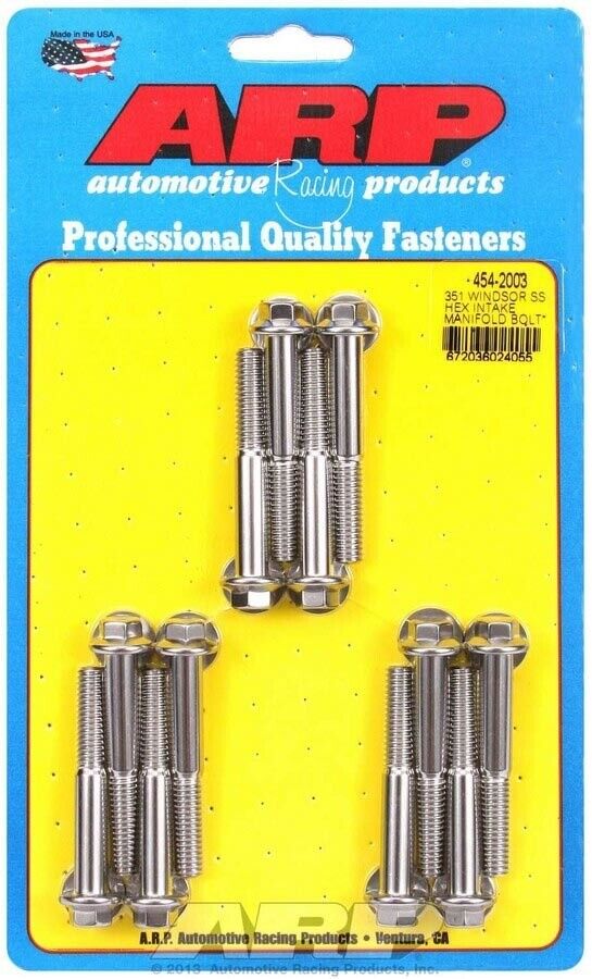 ARP SB Ford 351W SS Hex Intake Manifold Bolt Kit