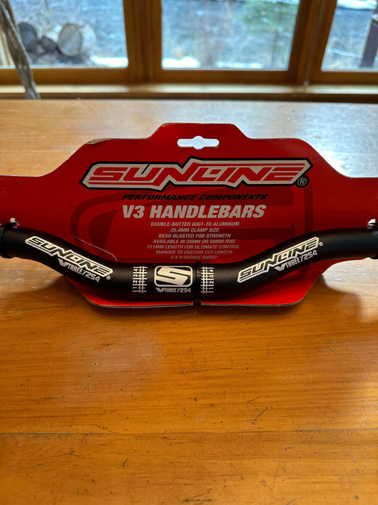 Renthal V3 Fatbar Lite Carbon Zero Rise - Black