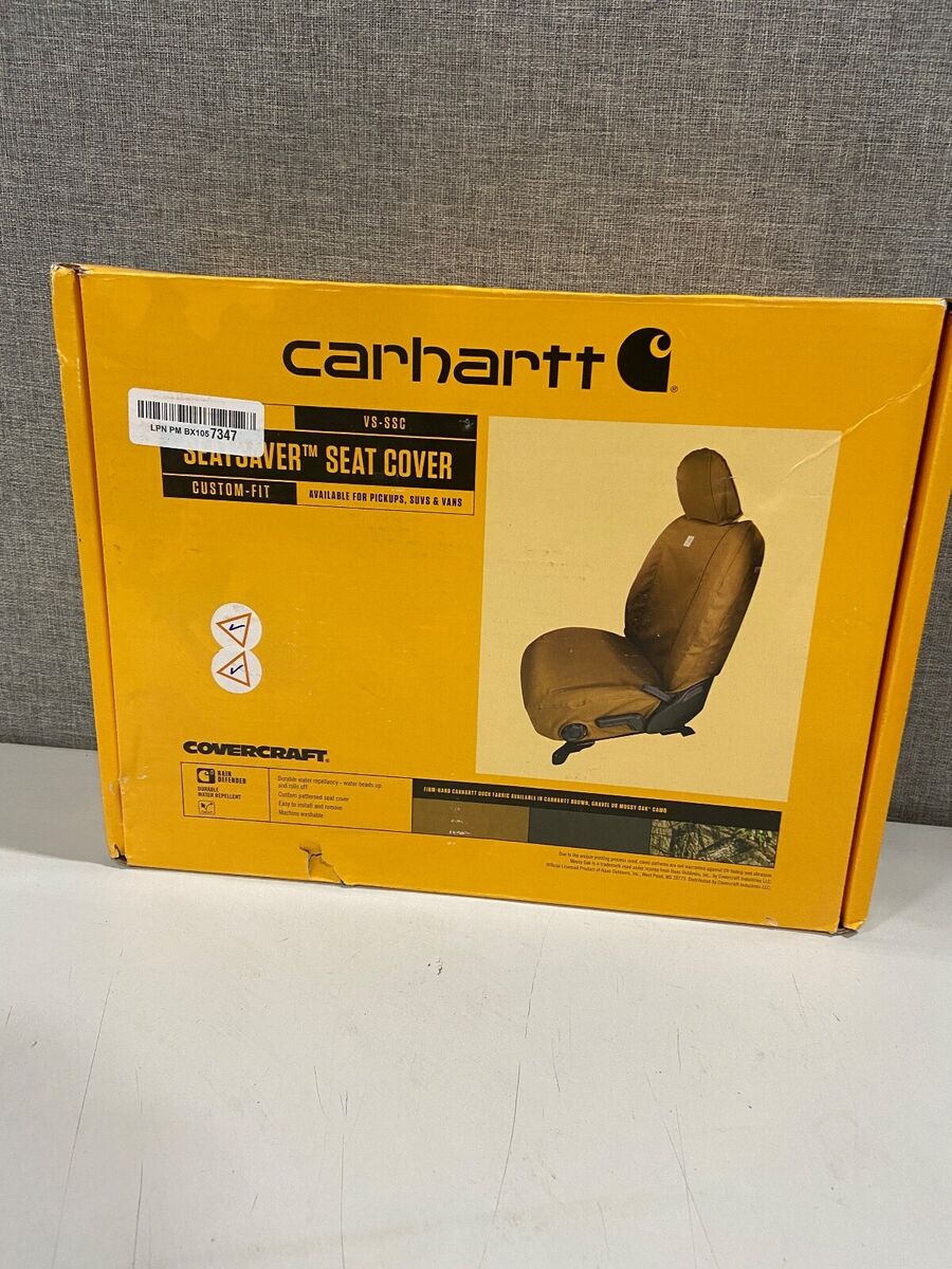 Covercraft 11-20 Dodge Grand Carhartt SeatSaver Custom Front Row Seat Covers - Brown