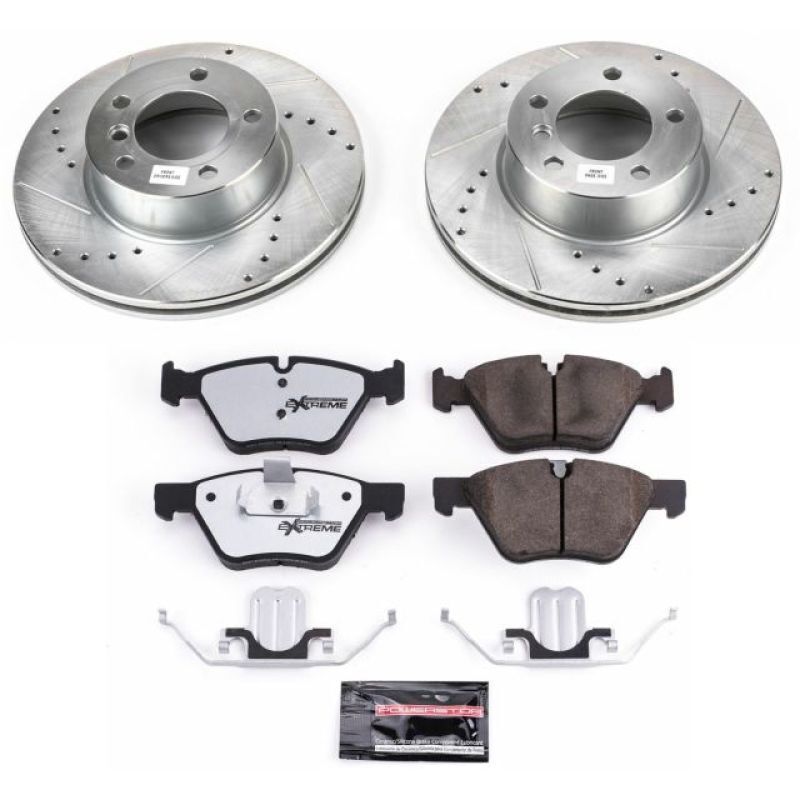 Power Stop 10-13 BMW 128i Front & Rear Z23 Evolution Sport Coated Brake Kit