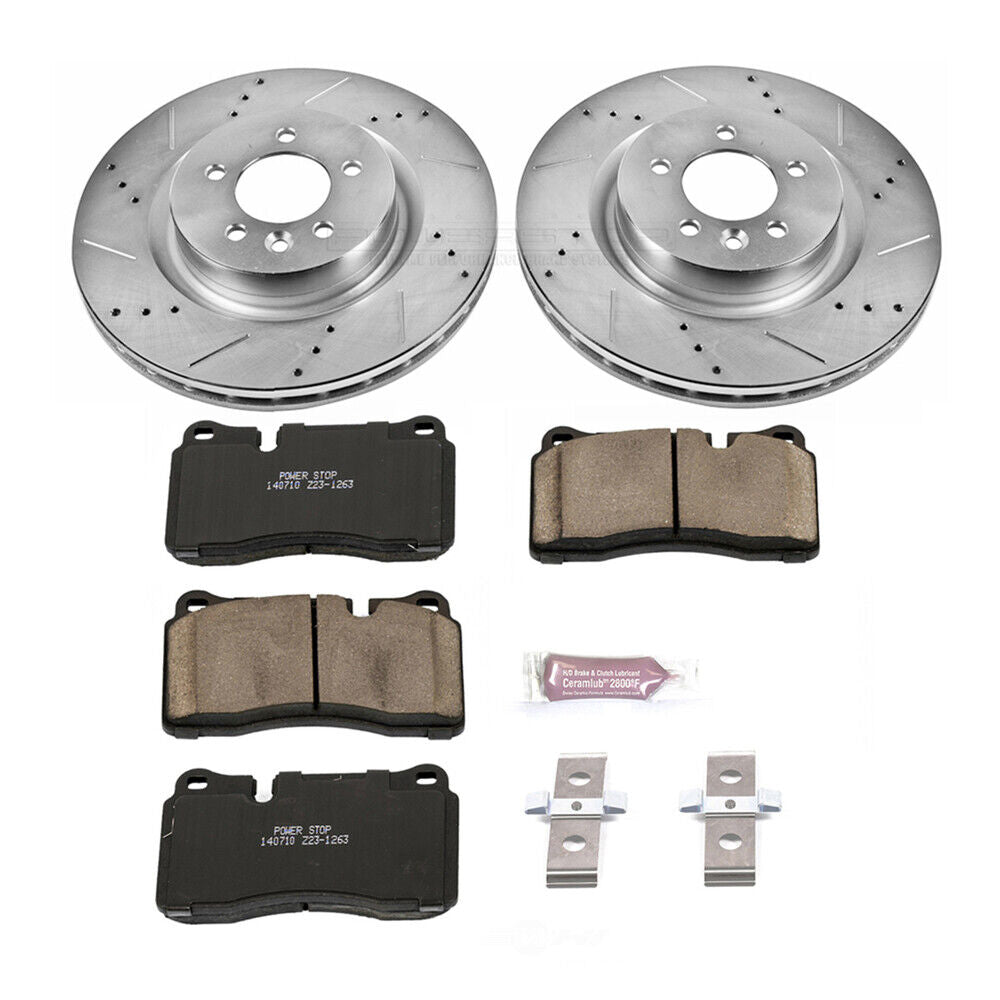 Power Stop 06-09 Land Rover Range Rover Front & Rear Z23 Evolution Sport Coated Brake Kit