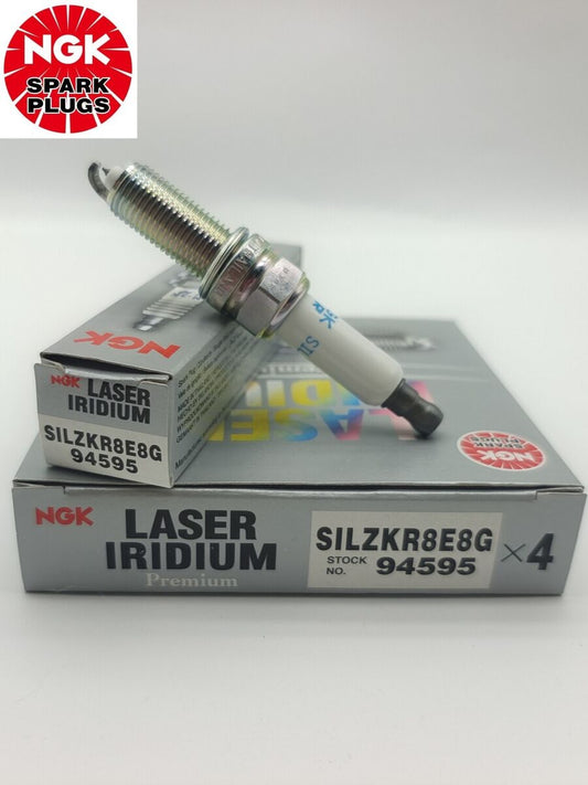 NGK Laser Iridium Spark Plug Box of 4 (SILZKR8E8G)