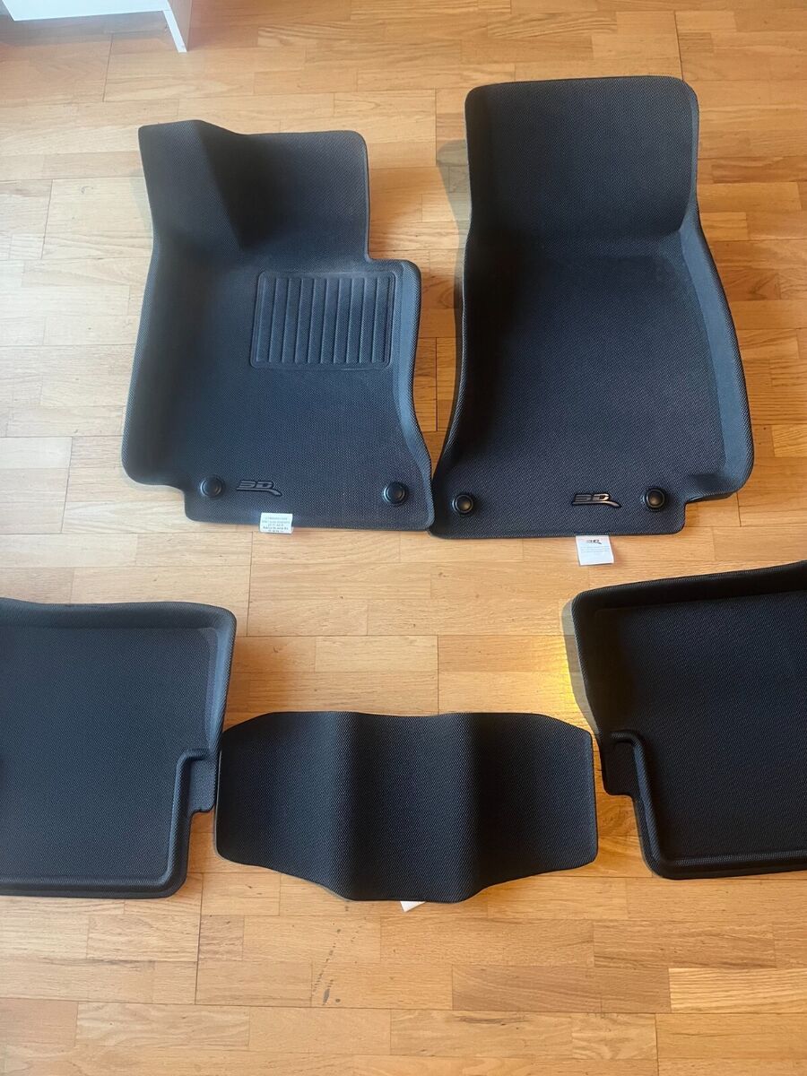 3D MAXpider L1MB08801509 2017-2019 Mercedes-Benz E-Class Sedan W213 Kagu 1st & 2nd Row Floormats - Black