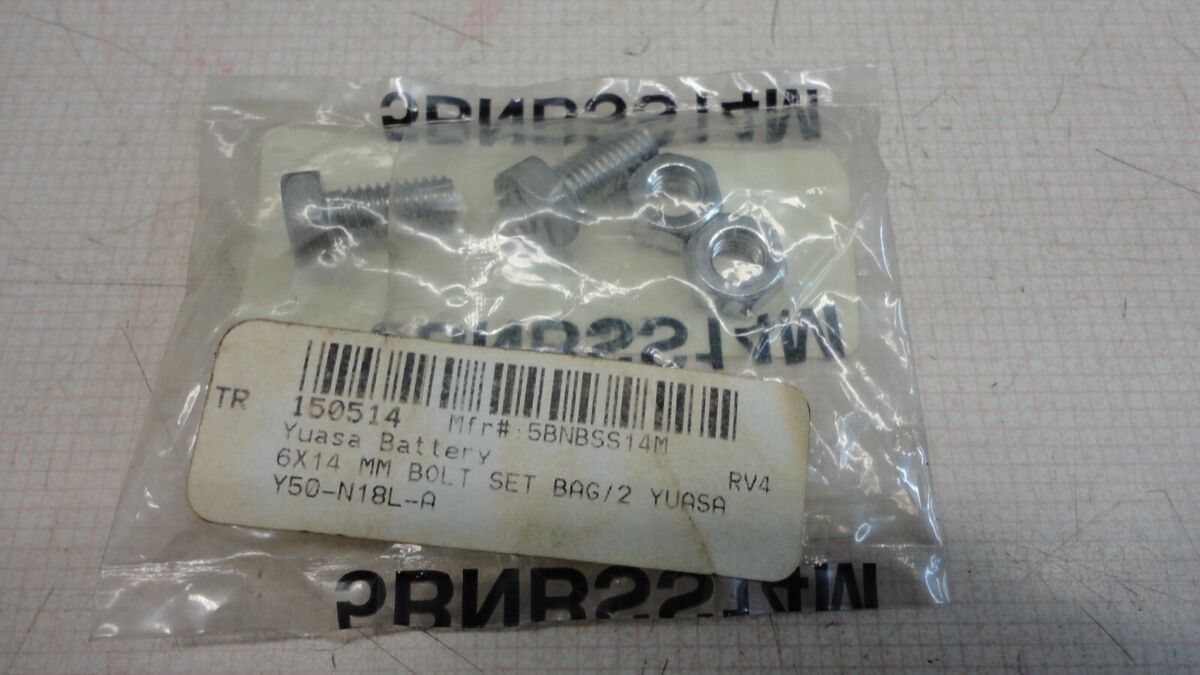 Yuasa 6X14 Mm Bolt Set Bag/2 Yuasa