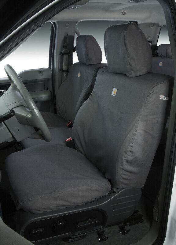 Covercraft 14-15 Nissan Xterra Polycotton SeatSaver Custom Front Row Seat Covers - Taupe