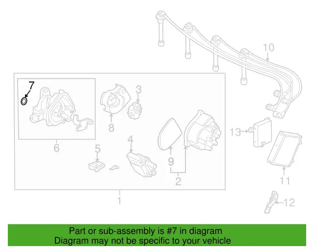 Genuine OEM Honda Distributor (26.4 x 3.1) O-Ring (30110-PA1-732) X1