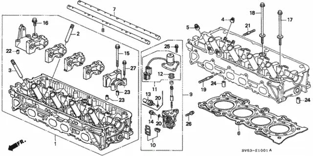 Genuine OEM Honda Accord VTEC Upper Spool Valve Gasket (36172-P0A-005) X1