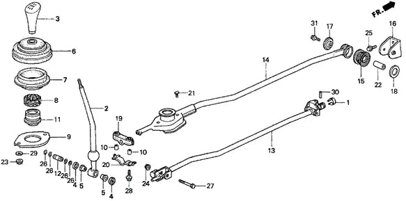 OEM HONDA B-SERIES SHIFT LINKAGE WASHER (54304-SK7-000) A + (54305-SA0-000) B