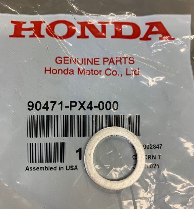 Genuine OEM Honda 18mm Drain Plug Crush Washer (90471-PX4-000) X1