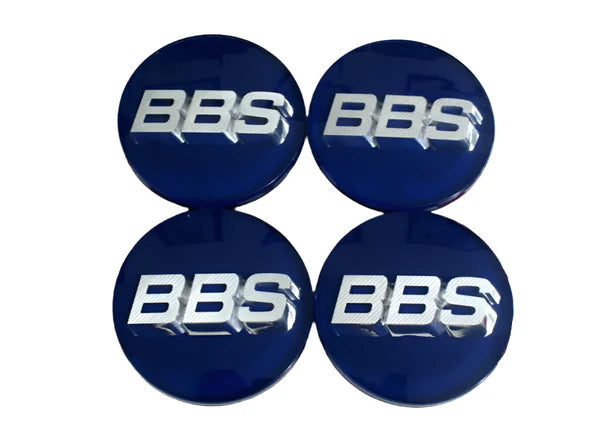 BBS Center Cap 70mm Blue/Silver - 3D