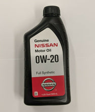 Load image into Gallery viewer, Genuine OEM Nissan Synthetic 0W-20 Motor Oil x1 Quart - 999BK-00W20N0