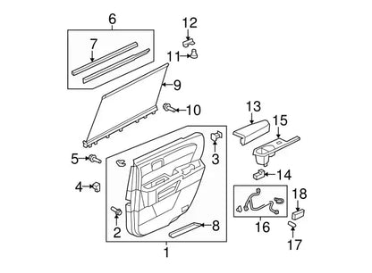 Genuine Honda Rear Door Sunshade Hook Clip 83740-SZA-A02ZA X4 – 09-15 Pilot Touring – OEM eliteracefab.com
