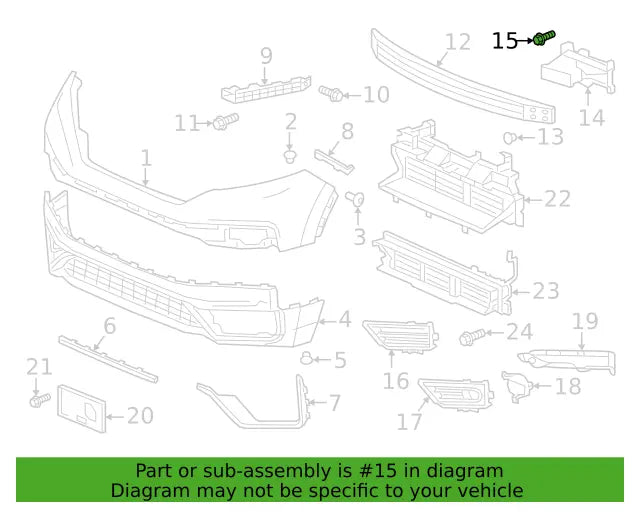 Genuine OEM Honda (10X36) Bolt-Washer (90102-TBA-A00) X1