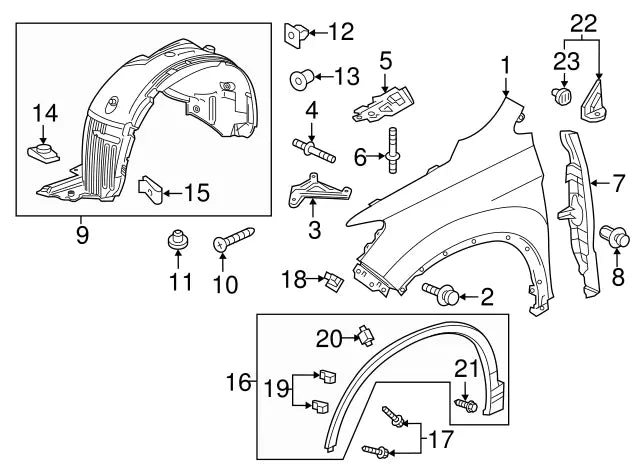 Genuine OEM Honda Bumper Cover Grommet (90682-SDA-A01) X1