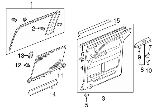 Genuine OEM Honda Odyssey Sliding Door Sunshade Hook Black (83715-SHJ-A21ZA) X1