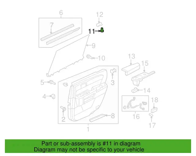 Genuine Honda Rear Door Sunshade Hook Clip 83740-SZA-A02ZA X4 – 09-15 Pilot Touring – OEM eliteracefab.com