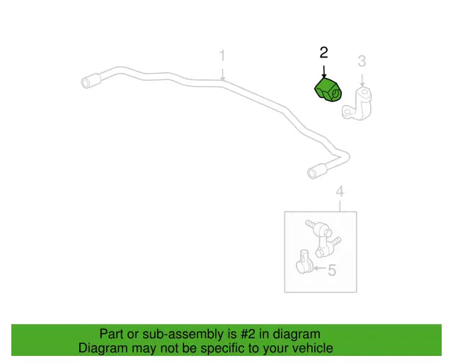 Genuine OEM Honda Element Rear Sway Bar Bushings 2003-2011 Stabilizer (One)