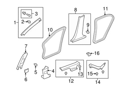 Genuine OEM Honda Door Trim Panel Clip (91560-SLJ-J01) X5