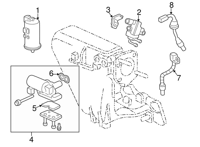 OEM Honda Control Valve Gasket Honda/Acura CL Fuel Injection Idle Air OES (36455-PT3-A01)